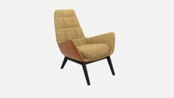 Habitat Fauteuil En Tissu Alba Jaune Soleil Et Cuir Vintage - Pieds Noirs 11 Habitat Fauteuil En Tissu Alba Jaune Soleil Et Cuir Vintage - Pieds Noirs -meubles boutique dena fauteuil alba jaune cr vt p noir 10275913 2