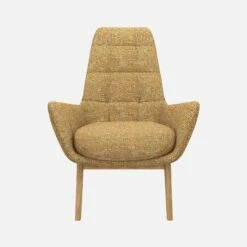 Habitat Fauteuil En Tissu Alba - Jaune Soleil - Pieds Chêne 8 Habitat Fauteuil En Tissu Alba - Jaune Soleil - Pieds Chêne -meubles boutique dena fauteuil alba jaune p chene 10275973 1