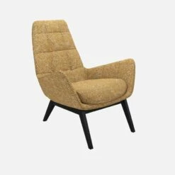 Nouvelles versions -meubles boutique dena fauteuil alba jaune p noir 10276039