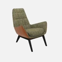 Habitat Fauteuil En Tissu Alba Vert Orage Et Cuir Vintage - Pieds Noirs 9 Habitat Fauteuil En Tissu Alba Vert Orage Et Cuir Vintage - Pieds Noirs -meubles boutique dena fauteuil alba vert cr vt p noir 10275921 1