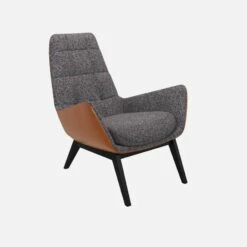 Habitat Fauteuil En Tissu Lucca Bleu Zingué Et Cuir Vintage - Pieds Noirs 9 Habitat Fauteuil En Tissu Lucca Bleu Zingué Et Cuir Vintage - Pieds Noirs -meubles boutique dena fauteuil lucca bleu cr vt p noir 10275673 1