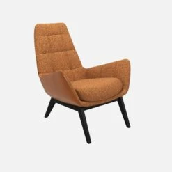 Habitat Fauteuil En Tissu Lucca Marron Noisetteet Cuir Vintage - Pieds Noirs 9 Habitat Fauteuil En Tissu Lucca Marron Noisetteet Cuir Vintage - Pieds Noirs -meubles boutique dena fauteuil lucca orange cr vt p noir 10275657 1