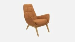 Habitat Fauteuil En Tissu Lucca - Marron Noisette - Pieds Chêne 11 Habitat Fauteuil En Tissu Lucca - Marron Noisette - Pieds Chêne -meubles boutique dena fauteuil lucca orange p chene 10275721 2