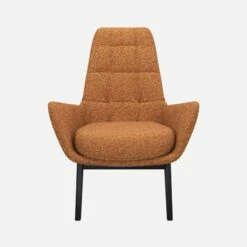 Habitat Fauteuil En Tissu Lucca - Marron Noisette - Pieds Noirs 8 Habitat Fauteuil En Tissu Lucca - Marron Noisette - Pieds Noirs -meubles boutique dena fauteuil lucca orange p noir 10275781 1