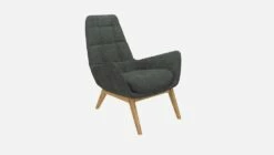 Habitat Fauteuil En Tissu Melina - Gris Ardoise - Pieds Chêne -meubles boutique dena fauteuil melina anthracite p chene 10275481 2