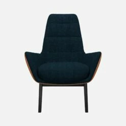 Habitat Fauteuil En Tissu Melina Bleu Encre Et Cuir Vintage - Pieds Noirs 8 Habitat Fauteuil En Tissu Melina Bleu Encre Et Cuir Vintage - Pieds Noirs -meubles boutique dena fauteuil melina bleu cr vt p noir 10275437 1