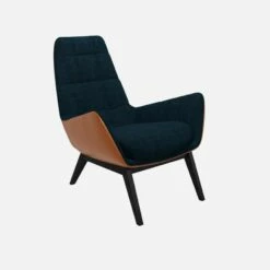 Habitat Fauteuil En Tissu Melina Bleu Encre Et Cuir Vintage - Pieds Noirs 9 Habitat Fauteuil En Tissu Melina Bleu Encre Et Cuir Vintage - Pieds Noirs -meubles boutique dena fauteuil melina bleu cr vt p noir 10275441 1