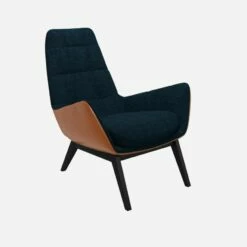 Habitat Fauteuil En Tissu Melina Bleu Encre Et Cuir Vintage - Pieds Noirs 7 Habitat Fauteuil En Tissu Melina Bleu Encre Et Cuir Vintage - Pieds Noirs -meubles boutique dena fauteuil melina bleu cr vt p noir 10275441