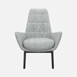 Habitat Fauteuil En Tissu Melina - Gris Asphalte - Pieds Noirs 8 Habitat Fauteuil En Tissu Melina - Gris Asphalte - Pieds Noirs -meubles boutique dena fauteuil melina gris clair p noir 10275541 1
