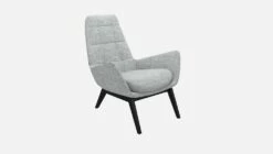 Habitat Fauteuil En Tissu Melina - Gris Asphalte - Pieds Noirs 11 Habitat Fauteuil En Tissu Melina - Gris Asphalte - Pieds Noirs -meubles boutique dena fauteuil melina gris clair p noir 10275545 2