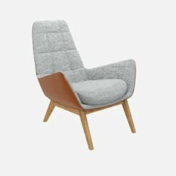 Habitat Fauteuil En Tissu Melina Gris Asphalte Et Cuir Vintage - Pieds Chêne 7 Habitat Fauteuil En Tissu Melina Gris Asphalte Et Cuir Vintage - Pieds Chêne -meubles boutique dena fauteuil melina gris cr vt p chene 10275401