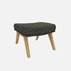 Habitat Repose-pieds En Tissu Alba - Gris Nuage - Pieds Chêne 9 Habitat Repose-pieds En Tissu Alba - Gris Nuage - Pieds Chêne -meubles boutique dena repose p alba anthracite p chene 10275961 1