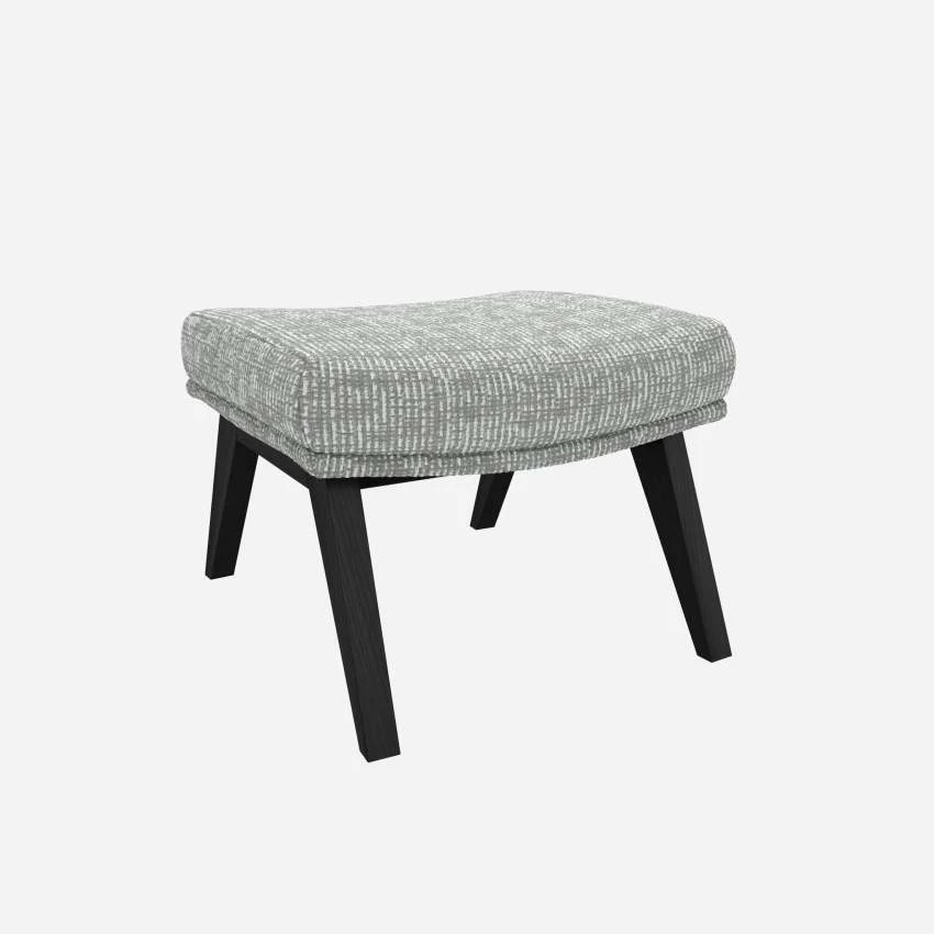 Habitat Repose-pieds En Tissu Alba - Gris Brume -Pieds Noirs 4 Habitat Repose-pieds En Tissu Alba - Gris Brume -Pieds Noirs – Image 4