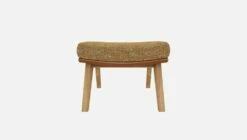 Habitat Repose-pieds En Tissu Alba Jaune Soleil Et Cuir Vintage - Pieds Chêne 10 Habitat Repose-pieds En Tissu Alba Jaune Soleil Et Cuir Vintage - Pieds Chêne -meubles boutique dena repose p alba jaune cr vt p chene 10275813 2