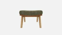 Habitat Repose-pieds En Tissu Alba Vert Orage Et Cuir Vintage - Pieds Chêne 10 Habitat Repose-pieds En Tissu Alba Vert Orage Et Cuir Vintage - Pieds Chêne -meubles boutique dena repose p alba vert cr vt p chene 10275821 2