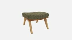 Habitat Repose-pieds En Tissu Alba Vert Orage Et Cuir Vintage - Pieds Chêne 11 Habitat Repose-pieds En Tissu Alba Vert Orage Et Cuir Vintage - Pieds Chêne -meubles boutique dena repose p alba vert cr vt p chene 10275825 2