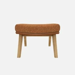 Habitat Repose-pieds En Tissu Lucca Marron Noisetteet Cuir Vintage - Pieds Chêne -meubles boutique dena repose p lucca oran cr vt p chene 10275557 1