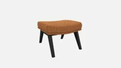 Habitat Repose-pieds En Tissu Lucca - Marron Noisette - Pieds Noirs 11 Habitat Repose-pieds En Tissu Lucca - Marron Noisette - Pieds Noirs -meubles boutique dena repose p lucca orange p noir 10275753 2