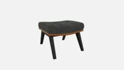 Habitat Repose-pieds En Tissu Melina Gris Ardoise Et Cuir Vintage - Pieds Noirs 11 Habitat Repose-pieds En Tissu Melina Gris Ardoise Et Cuir Vintage - Pieds Noirs -meubles boutique dena repose p melina anthr cr vt p noir 10275409 2