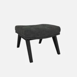 Habitat Repose-pieds En Tissu Melina - Gris Ardoise - Pieds Noirs 9 Habitat Repose-pieds En Tissu Melina - Gris Ardoise - Pieds Noirs -meubles boutique dena repose p melina anthracite p noir 10275505 1