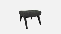 Habitat Repose-pieds En Tissu Melina - Gris Ardoise - Pieds Noirs 11 Habitat Repose-pieds En Tissu Melina - Gris Ardoise - Pieds Noirs -meubles boutique dena repose p melina anthracite p noir 10275505 2