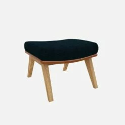 Habitat Repose-pieds En Tissu Melina Bleu Encre Et Cuir Vintage - Pieds Chêne 9 Habitat Repose-pieds En Tissu Melina Bleu Encre Et Cuir Vintage - Pieds Chêne -meubles boutique dena repose p melina bleu cr vt p chene 10275369 1