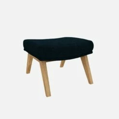 Habitat Repose-pieds En Tissu Melina - Bleu Encre - Pieds Chêne 9 Habitat Repose-pieds En Tissu Melina - Bleu Encre - Pieds Chêne -meubles boutique dena repose p melina bleu p chene 10275465 1