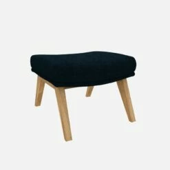 Habitat Repose-pieds En Tissu Melina - Bleu Encre - Pieds Chêne 7 Habitat Repose-pieds En Tissu Melina - Bleu Encre - Pieds Chêne -meubles boutique dena repose p melina bleu p chene 10275465