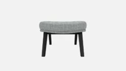 Habitat Repose-pieds En Tissu Melina - Gris Asphalte - Pieds Noirs 10 Habitat Repose-pieds En Tissu Melina - Gris Asphalte - Pieds Noirs -meubles boutique dena repose p melina gris clair p noir 10275517 2