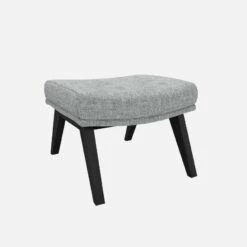 Habitat Repose-pieds En Tissu Melina - Gris Asphalte - Pieds Noirs 7 Habitat Repose-pieds En Tissu Melina - Gris Asphalte - Pieds Noirs -meubles boutique dena repose p melina gris clair p noir 10275521