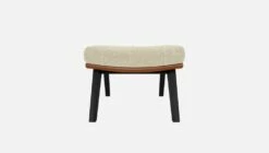 Habitat Repose-pieds En Tissu Venezia Blanc Craie Et Cuir Vintage - Pieds Noirs 10 Habitat Repose-pieds En Tissu Venezia Blanc Craie Et Cuir Vintage - Pieds Noirs -meubles boutique dena repose p venezia beige cr vt noir 10275189 2