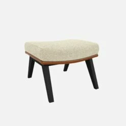 Habitat Repose-pieds En Tissu Venezia Blanc Craie Et Cuir Vintage - Pieds Noirs 9 Habitat Repose-pieds En Tissu Venezia Blanc Craie Et Cuir Vintage - Pieds Noirs -meubles boutique dena repose p venezia beige cr vt noir 10275193 1