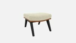 Habitat Repose-pieds En Tissu Venezia Blanc Craie Et Cuir Vintage - Pieds Noirs 11 Habitat Repose-pieds En Tissu Venezia Blanc Craie Et Cuir Vintage - Pieds Noirs -meubles boutique dena repose p venezia beige cr vt noir 10275193 2