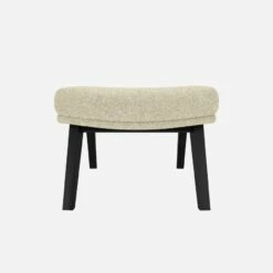 Habitat Repose-pieds En Tissu Venezia - Blanc Craie - Pieds Noirs 8 Habitat Repose-pieds En Tissu Venezia - Blanc Craie - Pieds Noirs -meubles boutique dena repose p venezia beige p noir 10275317 1