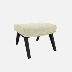 Habitat Repose-pieds En Tissu Venezia - Blanc Craie - Pieds Noirs 9 Habitat Repose-pieds En Tissu Venezia - Blanc Craie - Pieds Noirs -meubles boutique dena repose p venezia beige p noir 10275321 1