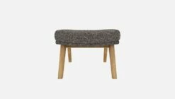 Habitat Repose-pieds En Tissu Venezia - Bleu Zingué - Pieds Chêne 10 Habitat Repose-pieds En Tissu Venezia - Bleu Zingué - Pieds Chêne -meubles boutique dena repose p venezia bleu p chene 10275237 2