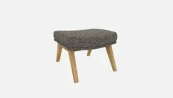 Habitat Repose-pieds En Tissu Venezia - Bleu Zingué - Pieds Chêne 11 Habitat Repose-pieds En Tissu Venezia - Bleu Zingué - Pieds Chêne -meubles boutique dena repose p venezia bleu p chene 10275241 2