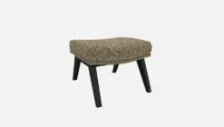 Habitat Repose-pieds En Tissu Venezia - Vert Lichen - Pieds Noirs -meubles boutique dena repose p venezia vert p noir 10275329 2