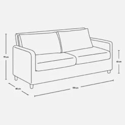 Habitat Canapé 2 Places En Velours - Violet - Pieds Chêne -meubles boutique divano 2 posti in velluto viola piedi rovere 1273403