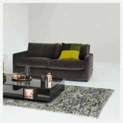 Habitat Canapé 2 Places En Velours - Violet - Pieds Chêne -meubles boutique divano 2 posti in velluto viola piedi rovere 1273411