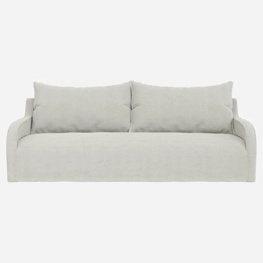 Habitat Canapé 3 Places En Lin - Blanc 1 Habitat Canapé 3 Places En Lin - Blanc