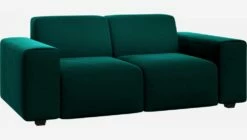 Habitat Canapé 2 Places En Velours - Vert émeraude -meubles boutique divano a 2 posti in velluto verde smeraldo 1101765 2