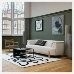 Habitat Canapé 3 Places En Tissu - Blanc Albâtre - Design By Anthony Guerrée -meubles boutique divano a 3 posti in tessuto bianco alabastro design by anthony guerree 11094843