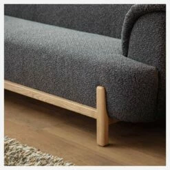 Habitat Canapé 3 Places En Tissu - Gris Ardoise - Design By Anthony Guerrée -meubles boutique divano in tessuto a 3 posti grigio ardesia design by anthony guerree 13115487