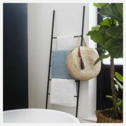 Habitat Drap De Bain En Coton - 100 X 150 Cm - Bleu -meubles boutique drap de bain en coton 100 x 150 cm bleu 1338311