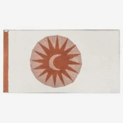 Habitat Drap De Plage En Coton - 100 X 180 Cm - Motif Soleil - Design By Floriane Jacques -meubles boutique drap de plage en coton 100 x 180 cm motif soleil design by floriane jacques 12565051