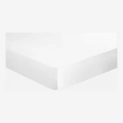 Habitat Drap Housse En Satin De Coton - 140 X 200 Cm - Blanc -meubles boutique drap housse en coton 140 x 200 cm blanc 1092219 1