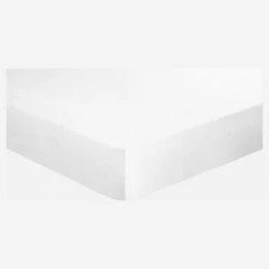 Habitat Drap Housse En Satin De Coton - 140 X 200 Cm - Blanc