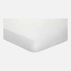 Habitat Drap Housse En Coton - 140 X 200 Cm - Blanc -meubles boutique drap housse en coton 140 x 200 cm blanc 1092271 1