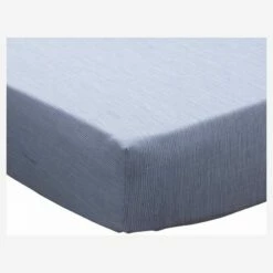 Habitat Drap Housse En Coton - 140 X 200 Cm - Bleu -meubles boutique drap housse en coton 140 x 200 cm bleu 1271729